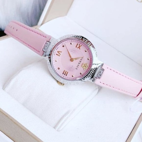 Versace Women\'s Pink 36mm Watch! New w/ box
